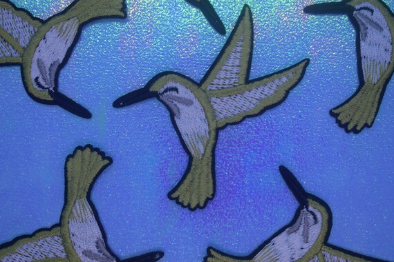 Hummingbird Iron on Patch