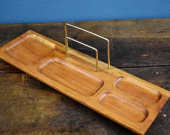 Modern Wood Desk Organizer - Vintage Office