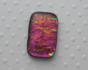 Dichroic Fused Glass Cabochon - Gem Stone - Cabochon Cab - Bead Supply- Glass Bead - Wire - Jewelry Making - Stained Glass 4851