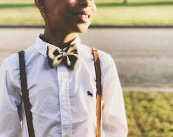 Rustic Wedding Suspenders Ring Bearer Outfit Baby Leather Suspenders Boys Leather Suspenders Brown Baby Suspenders Toddler Suspenders Braces