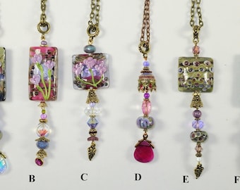 Assorted Pendants w/Lamp Worked Beads - Grp 1