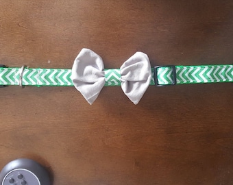 Chevron Bow Tie Collar