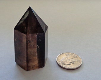 Smoky Key Quartz Crystal Point - 2.4 oz - Grounding Stone, Liberator Crystal, Talisman - 90315