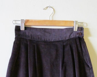 Velvet High Waist Skirt XS S 26 Waist