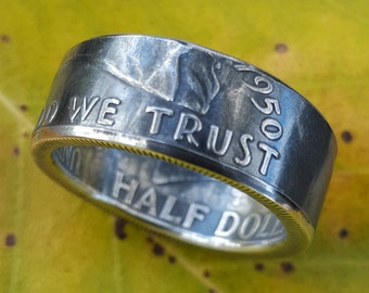 Ben Franklin Silver Coin Ring