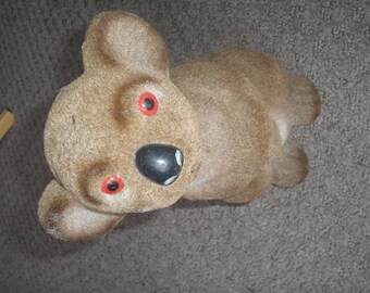 Vintage Flocked Koala Bank