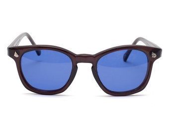 Vintage Deadstock American Optical Safety Glasses - Black & Blue