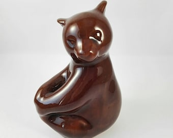 Vintage collectable Bear Vintage gift USSR Collectible figurine Vintage Russian Brown Bear Retro ceramics Bear ceramic Animal Retro figurine