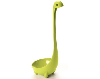 Nessie Mixing Spoon / Loch Ness Sea Serpent Dinosaur Dino Shaped Ladle Spoon / Kids Small Colorful Soup Utensil Spoon / Baking Kitchen Tool