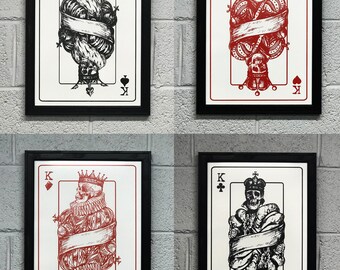 4 Kings Art Prints / Posters - 13x19"