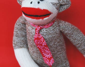 Sock Monkey "Ernie" - Charming, "Heritage-Style"