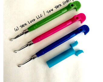 Rainbow Loom Metal Hook - Set of all Three Colors: Green, Pink & Blue