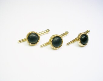 Vintage Tuxedo Studs Set of 3 Shirt Buttons SWANK Vest Studs Man Wedding Jewelry / Formal Wear / Suit Accessory / Tuxedo Accessories