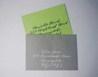Envelope calligraphy