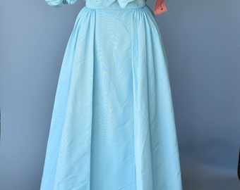 Fabulous 1980s Teal Couture Gown- NWT