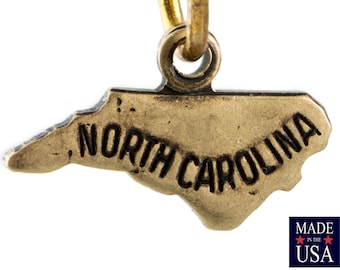Brass Ox Tiny North Carolina State Charm Drops (2) chr204DD