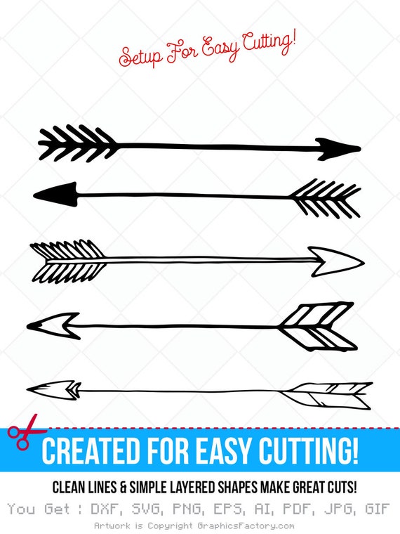 Download arrow svg arrows DXF Cutting Files Clip art printable