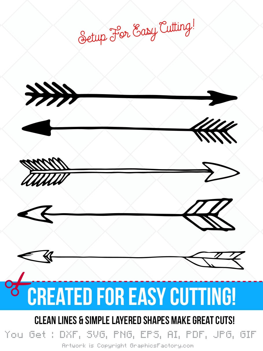 Download arrow svg arrows DXF Cutting Files Clip art printable