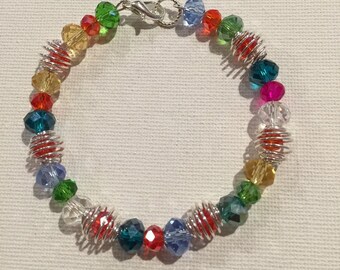 MULTICOLOR SPIRAL CRYSTAL