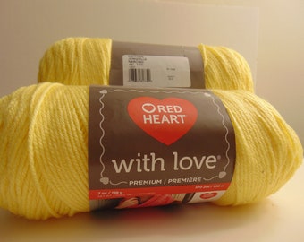 Daffodil - Red Heart With Love worsted weight 100% acrylic yarn - 3004
