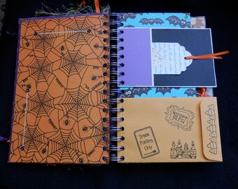 Junque Journal- Junk Journal - Smash Halloween- Halloween Book - OOAK (1)