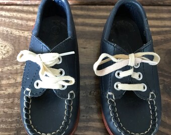 Vintage Superoos navy Loafers Toddler shoes size 5