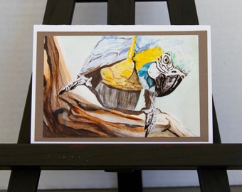 Blue Macaw - Fine Art Card