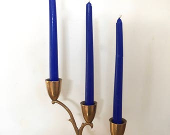 Vintage brass candlestick holder