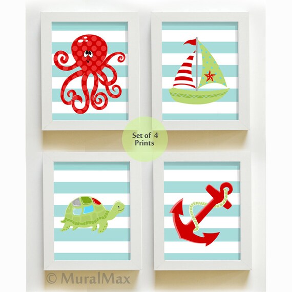 Nautical Nursery Art Nautical Nursery Decor Nautical Baby