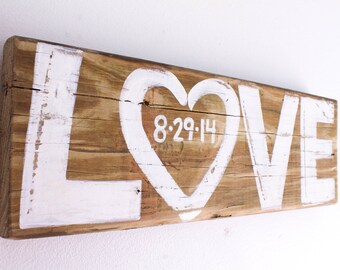 Personalized Love Sign Wood Custom Wedding Decor Beach Wedding Outdoor Country Wedding Reception Vintage Wedding Photo Prop Bridal Shower