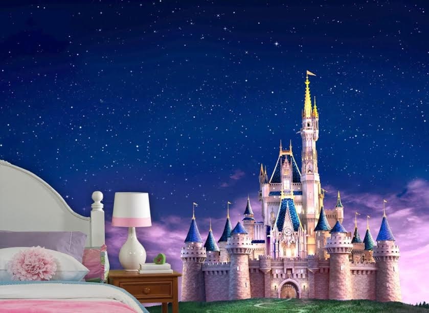 Disney Castle Wall mural Vinyl Mural Wallpaper Wall décor