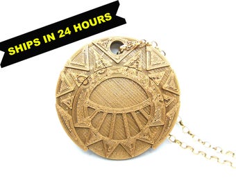 Cities Of Gold - Esteban Amulet medallion cites d'or - 80S Cartoon - aztec - Golden Condor - mcog - mendoza - cosplay - FREE DELIVERY UK