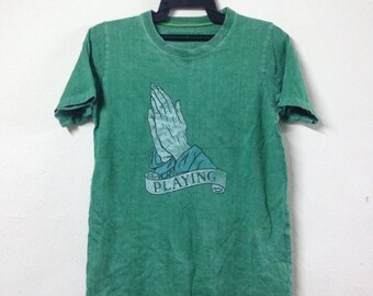 RARE SASQUATCHfabrix t shirt green SASQUATCHfabrix front and back print