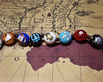 Annabeth Chase's Percy Jackson and the Olympians Camp Half-Blood Necklace, 9 Beads