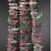 New!!! Double color Top Drilled Raw Crystals Stick Point Beads Supplies,Pink&Green Natural Quartz Rough Stones Tusk Spike Pendants Findings