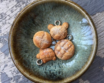 Pane Fantasia: Set of 4 Handsculpted Artisan Bread Stitch Markers for Knitters & Crocheters