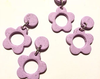 Lilac blossom earrings