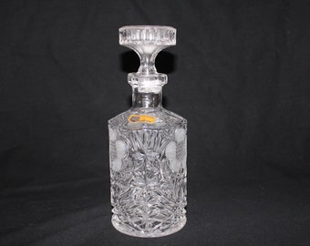 Lenox Diamond Lead Crystal Decanter Cut Work 12” W/Label