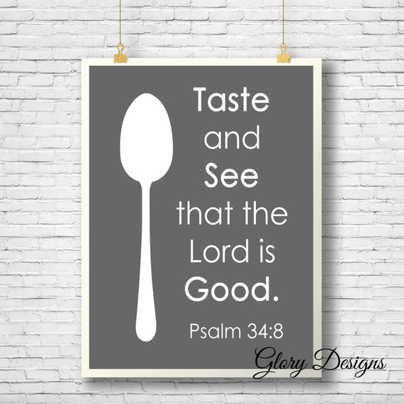 Printable Bible Verse print Scripture printable Kitchen