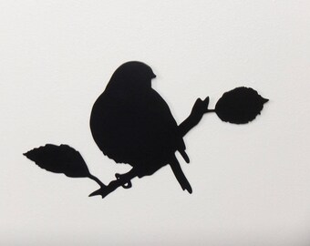 Bird silhouette art | Etsy