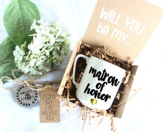 Matron of Honor Proposal - Will You Be My Matron of Honor - Matron of Honor Proposal - Gift for Matron of Honor - Matron of Honor Gifts