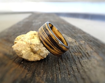 Whiskey Barrel Ring - Charred Whiskey Barrel Bentwood Ring - Jack Daniels Ring - Tennessee Whiskey Barrel Ring - Charred Bourbon Barrel Ring