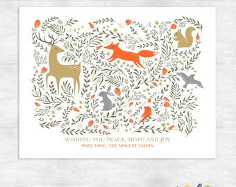 woodland holiday cards christmas card set peace on earth holiday greeting cards - Peace On Earth Christmas Cards woodland holiday cards christmas card set peace on earth holiday greeting cards - Peace On Earth Christmas Cards
