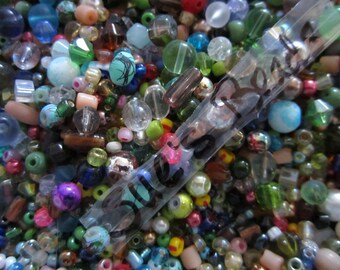 250 Small Glass Bead Mix, Bulk Assortment