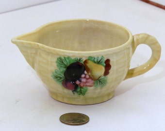 Vintage Carlton Ware Majolica Yellow Creamer