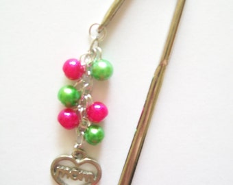Mother's Day Bookmark - Beaded Shepherd's Hook