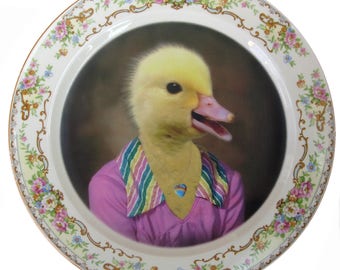 Delilah Duck, School Portrait Plate 10.15"