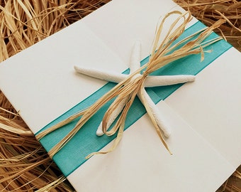 Beach Wedding Invitations, Starfish Wedding Invitations, Beach Theme Wedding Invitations, Summer Wedding Invitations, Starfish, SAMPLE