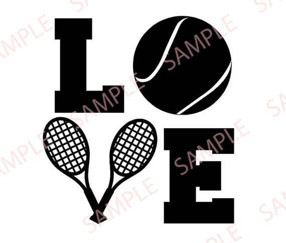 LOVE Tennis svg png jpg digital file