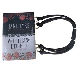 Jane Eyre and Wuthering Heights - Bronte - Book Purse - handbag - Made to Order